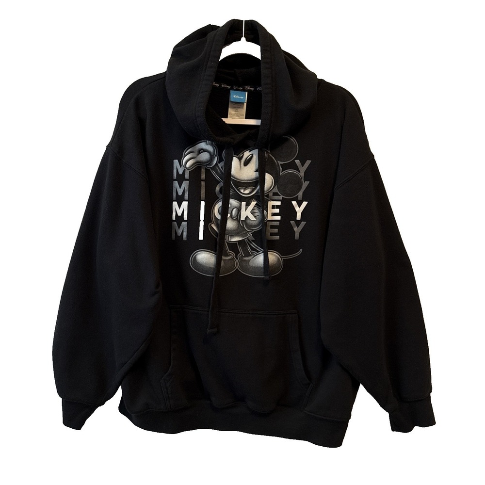 Disney Mickey Mouse Lean Spell Out Graphic Hoodie Women's Plus 2XL Comfy Travel